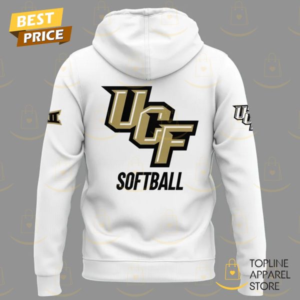 2025 UCF Knights Softball Logo Hoodie – White