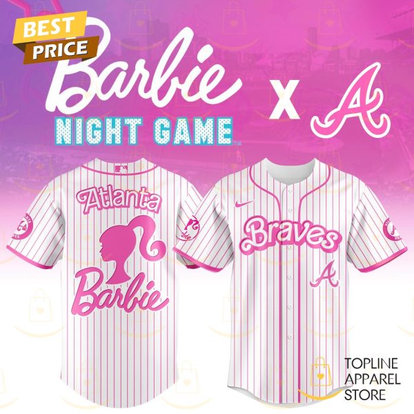 2025 Atlanta Braves x Barbie Night Game Baseball Jersey