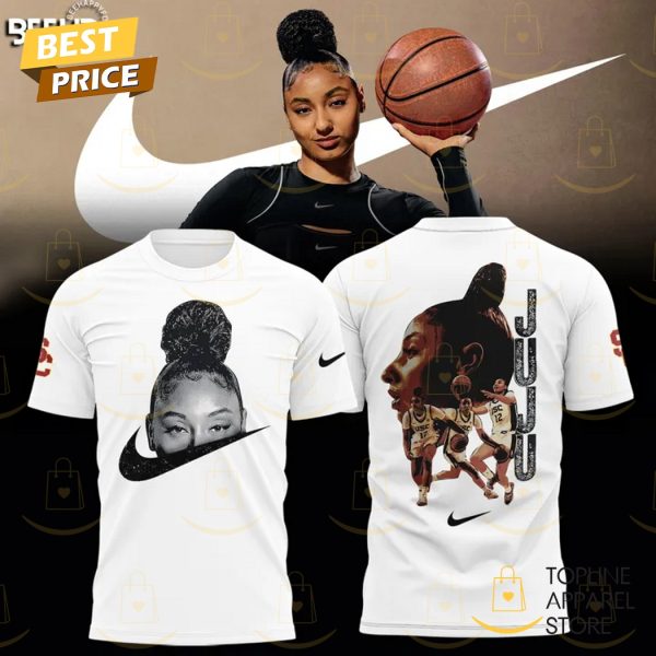 2025 JuJu Watkins USC Trojans Women Basketballl 3D T-Shirt – White