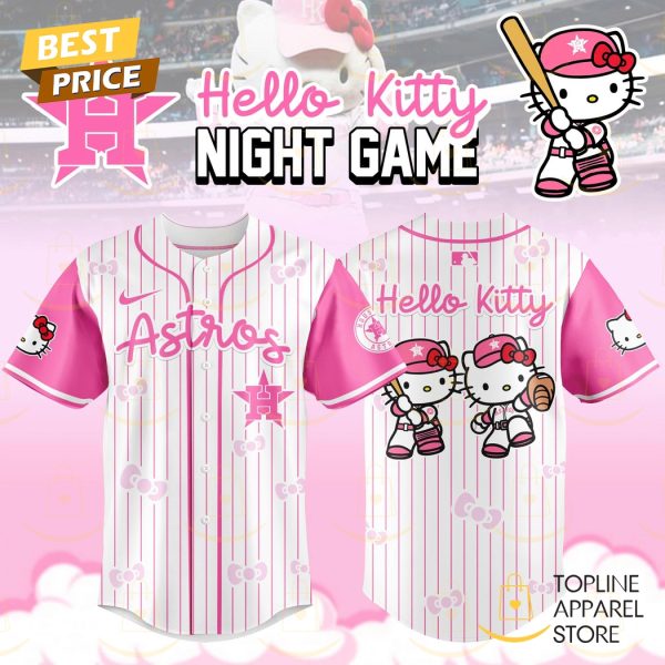 Houston Astros x Hello Kitty Night Game Baseball Jersey