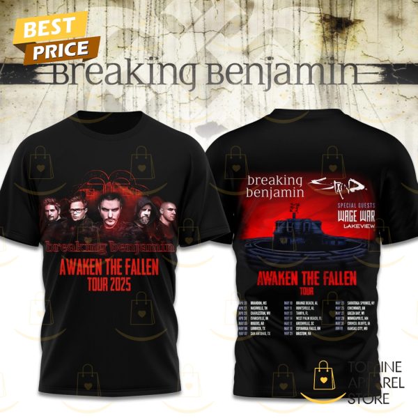 Breaking Benjamin Awaken The Fallen Tour 3D T-Shirt