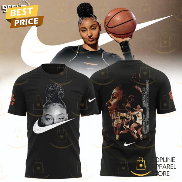 2025 JuJu Watkins USC Trojans Women Basketballl 3D T-Shirt – Black