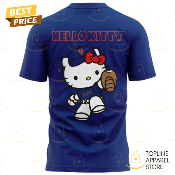 Hello Kitty Night x New York Mets 2025 3D T-Shirt