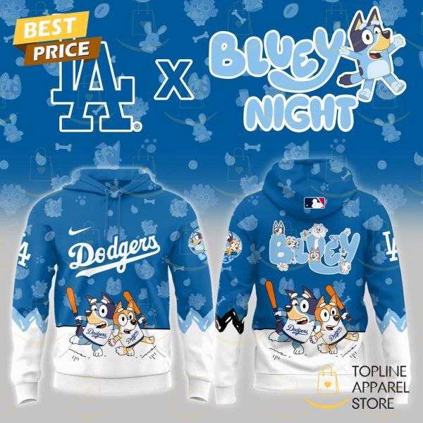 Los Angeles Dodgers x Bluey Night 2025 Hoodie