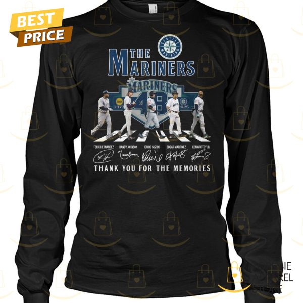 The Seattle Mariners 1977-2025 Signature Thank You For The Memories Unisex T-Shirt