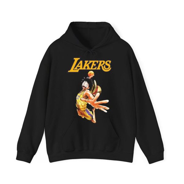 Funny One Piece x Lakers T-Shirt, Hoodie