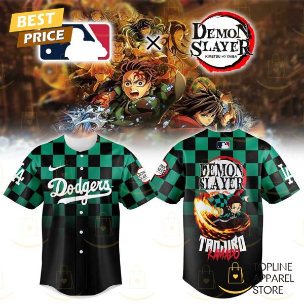 Los Angeles Dodgers x Demon Slayer Baseball Jersey