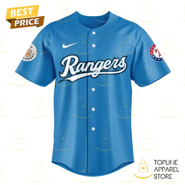 Texas Rangers x Cookie Monster Baseball Jersey – Blue