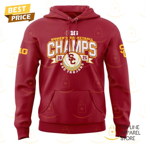 USC Trojans Big Ten Champions Basketball 2025 Hoodie