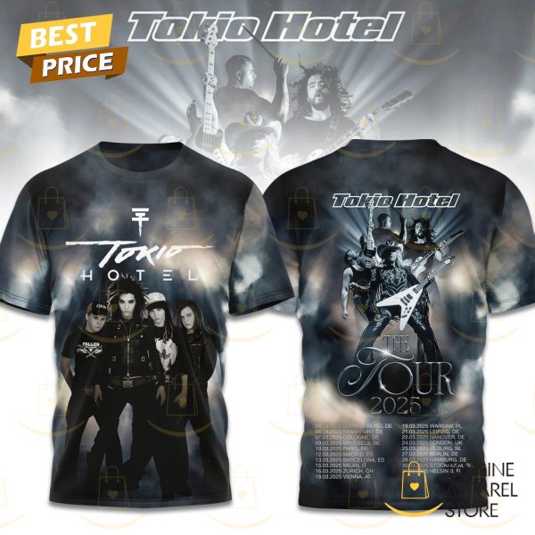 Tokio Hotel The Tour 2025 3D T-Shirt