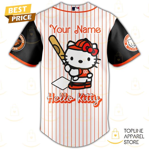 Personalized Baltimore Orioles x Hello Kitty 2025 Baseball Jersey