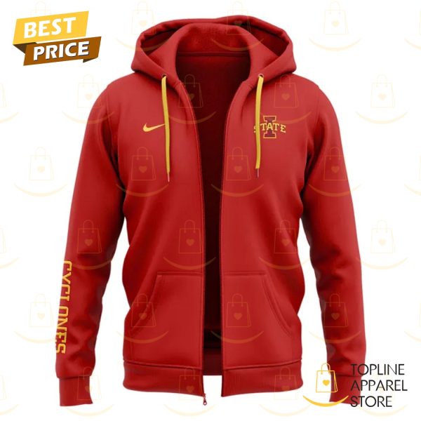 2025 Iowa State Cyclones Zip Hoodie – Red