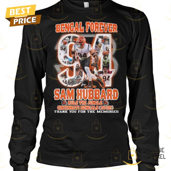 Sam Hubbard – Cincinnati Bengals Forever Signature Thank You For The Memories Unisex T-Shirt