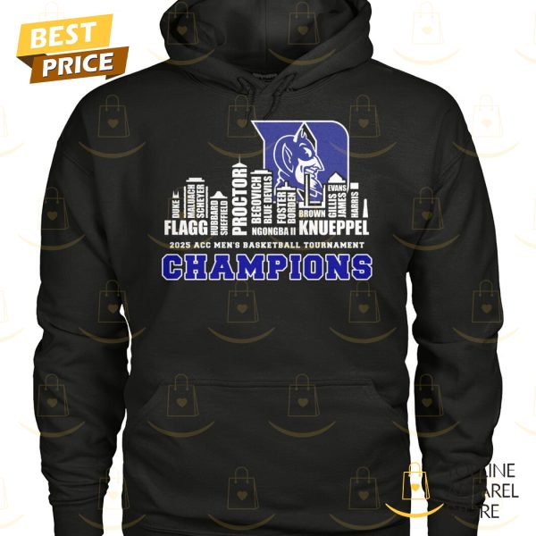 Duke Blue Devils 2025 ACC Men Basketball Tournament Champions Unisex T-Shirt
