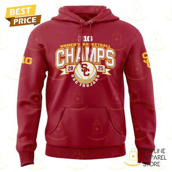 2025 USC Trojans Big Ten Champions Basketball Hoodie