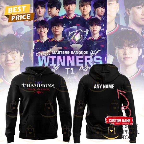 Personalized T1 2025 Valorant Masters Bangkok Winners Hoodie