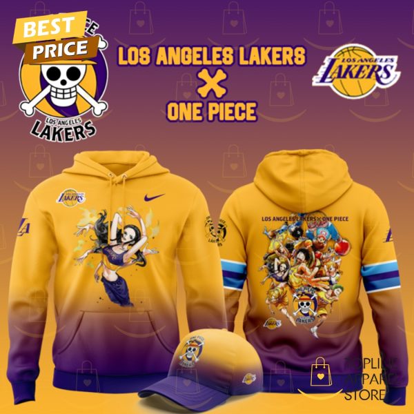 Los Angeles Lakers x Nico Robin One Piece The Straw Hat Pirates Hoodie