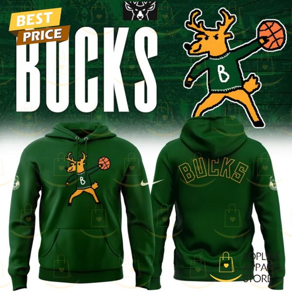 2025 Milwaukee Bucks Basketball Design Hoodie – Green