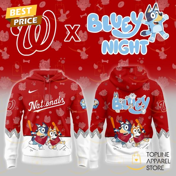 Washington Nationals x 2025 Bluey Night Hoodie