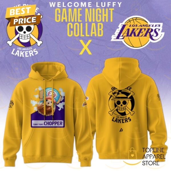 Tony Tony Chopper One Piece x Los Angeles Lakers Hoodie – Gold