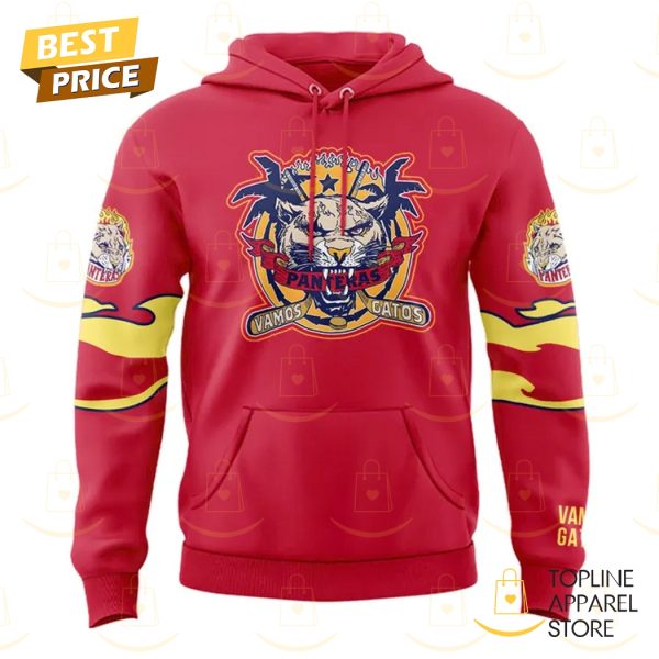 Florida Panthers x Vamos Gatos Night Hoodie – Red