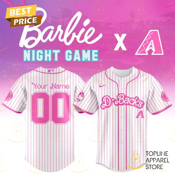 Personalized 2025 Arizona Diamondbacks x Barbie Night Game Baseball Jersey