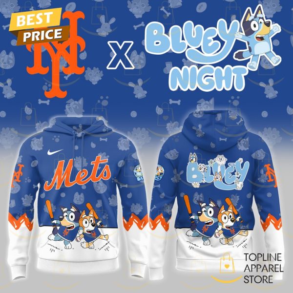 New York Mets x 2025 Bluey Night Hoodie