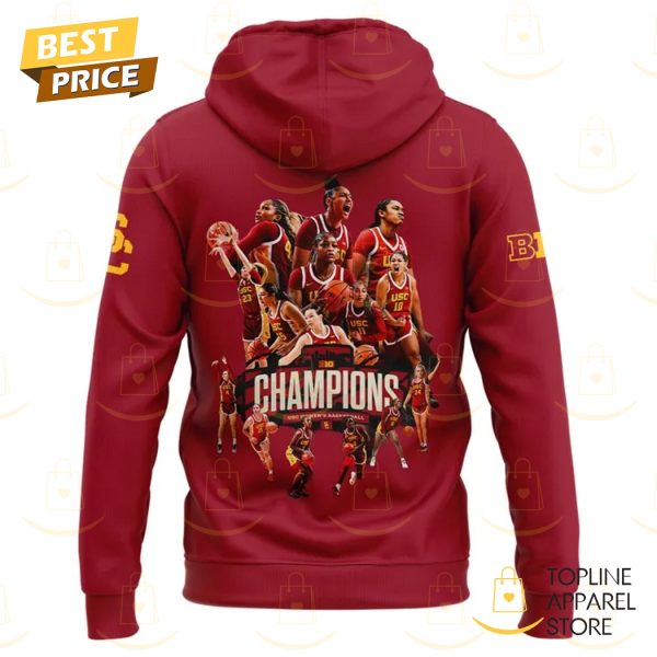 2025 USC Trojans Big Ten Champions Basketball Hoodie