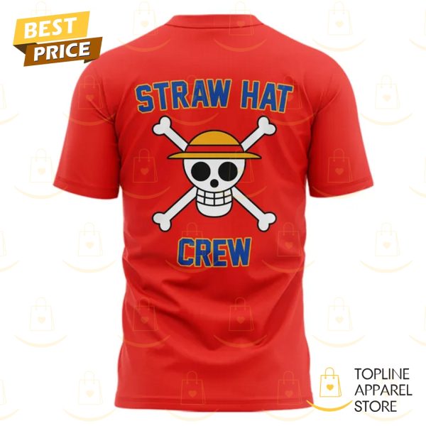 2025 One Piece Straw Hat x Boston Red Sox 3D T-Shirt