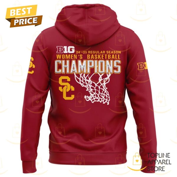 USC Trojans Big Ten Champions Basketball 2025 Hoodie