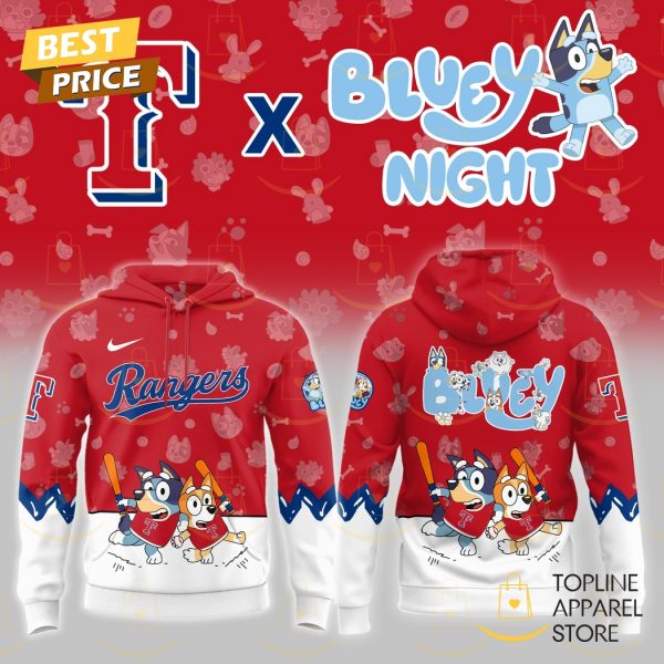 Texas Rangers Bluey Night 2025 Hoodie