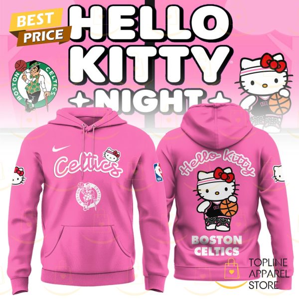 Boston Celtics NBA x Hello Kitty 2025 Hoodie
