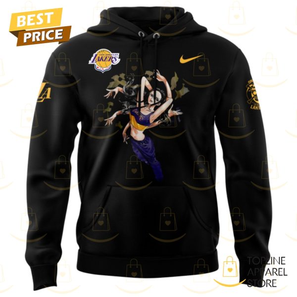 Los Angeles Lakers x Nico Robin One Piece The Straw Hat Pirates Hoodie – Black