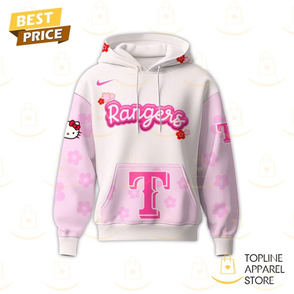 Texas Rangers x Hello Kitty Night Happy Girls Day Hoodie