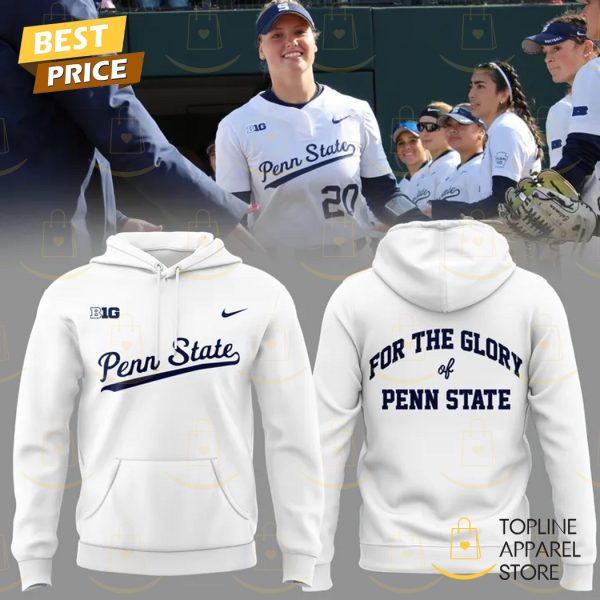 Penn State Nittany Lions Softball – For The Glory Hoodie – White