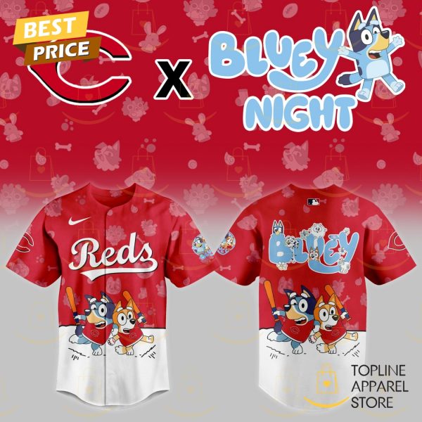 Cincinnati Reds 2025 Bluey Night Baseball Jersey