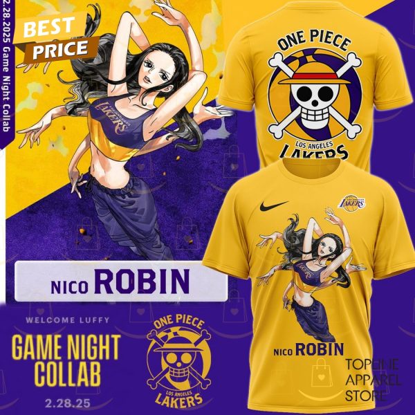 Los Angeles Lakers x Ronbin One Piece Game Night 3D T-Shirt