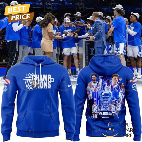 Duke Blue Devils Men Basketball 2025 ACC Champions Hoodie