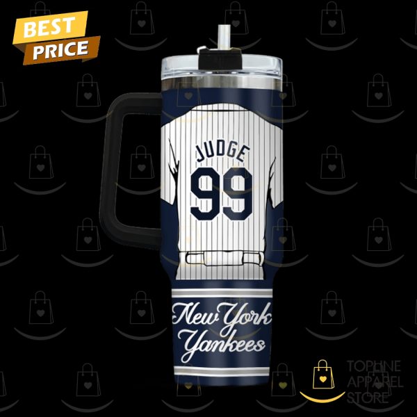 New York Yankees Aaron Judge Tumbler With Handle And Straw