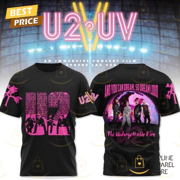 U2 Uv The Unforgettable Fine 3D T-Shirt