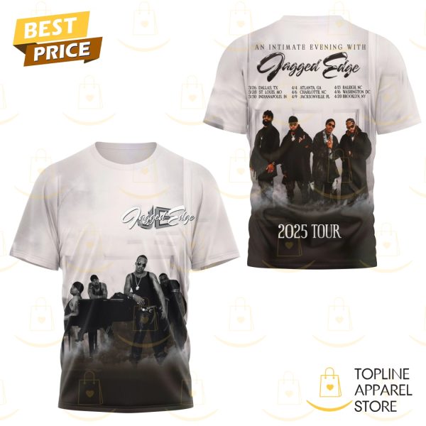 An Intimate Evening With Jagged Edge 2025 Tour 3D T-Shirt