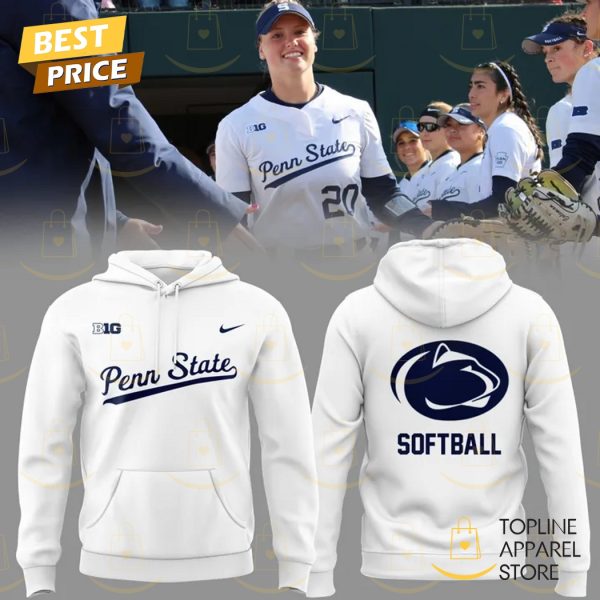 Penn State Nittany Lions Softball 2025 Hoodie – White