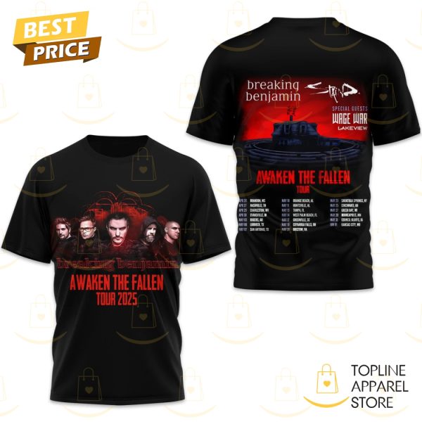 Breaking Benjamin Awaken The Fallen Tour 3D T-Shirt