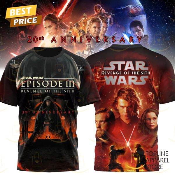 Star Wars Revenge Of The Sith 20th Anniversary 3D T-Shirt