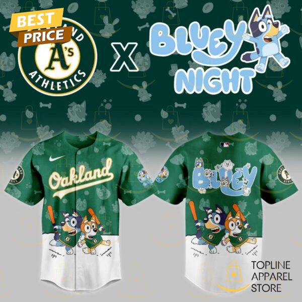 Oakland Athletics 2025 Bluey Night Baseball Jersey