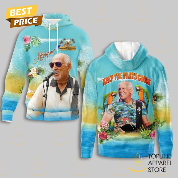 Jimmy Buffett Keep The Party Going Signature Hoodie