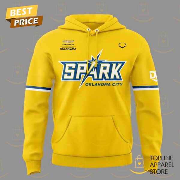 Oklahoma City Spark Softball 2025 Hoodie – Gold