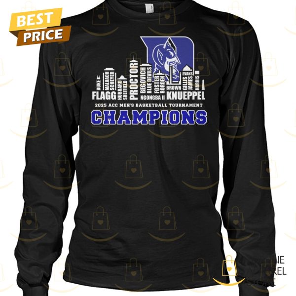 Duke Blue Devils 2025 ACC Men Basketball Tournament Champions Unisex T-Shirt