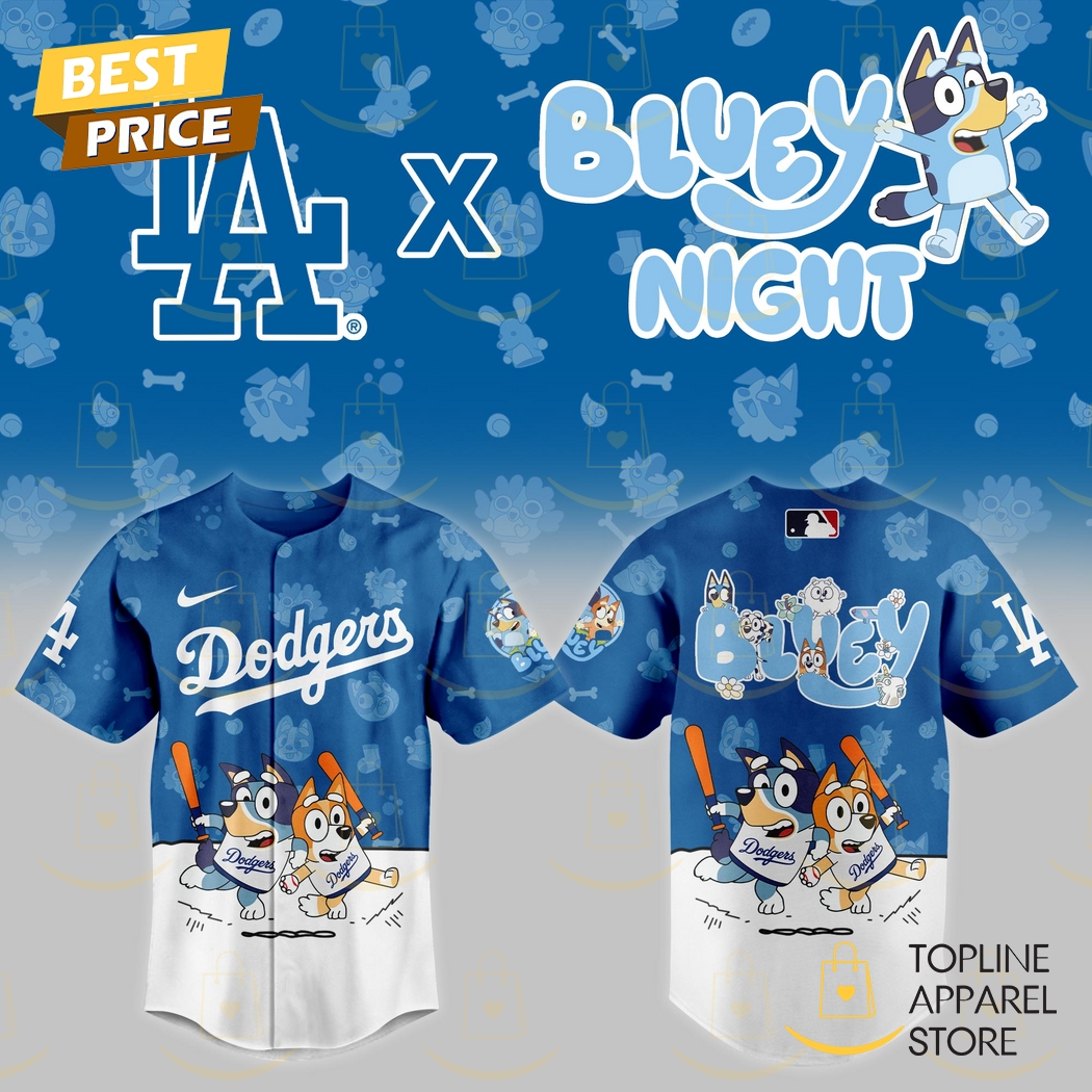 Los Angeles Dodgers 2025 Bluey Night Baseball Jersey Los Angeles Dodgers 2025 Bluey Night Baseball Jersey