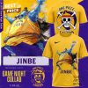 Los Angeles Lakers x Luffy One Piece Game Night 3D T-Shirt